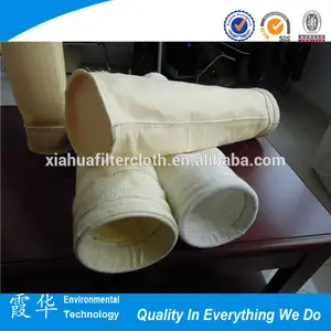 Alta qualidade anti- temperatura da fibra de vidro tecida saco de filtro
