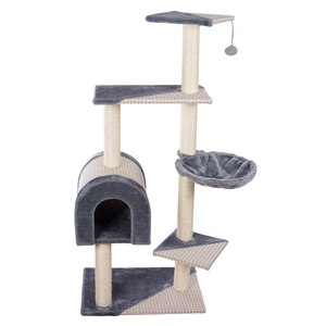 Bsci fabbrica grande grigio albero gatto con il giocattolo - Product Image 1