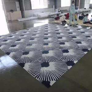 手工制作的房间地毯和中国雕刻羊毛地毯