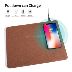 Alfombrilla de carga inalámbrica universal para teléfono móvil, alfombrilla de ratón, <span class=keywords><strong>cargador</strong></span> inalámbrico para iPhone 8/X para Goophone <span class=keywords><strong>Samsung</strong></span> Smartphone - Product Image 2