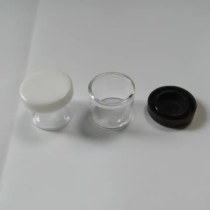 6ML GLASS Containers with CLEAR lid
