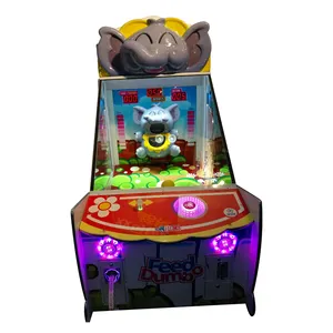 Indoor Amusement Coin Operated Feed Dumbo Ticket Prize Arcade Redemption Lottery Game Machine For Sale