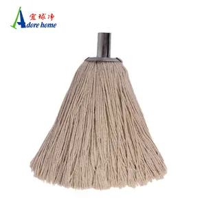 Cheap Natural Color Cotton Mop Head Refill With Metal Clip