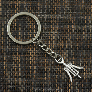 Nueva moda hombres 30mm Keychain DIY metal sostenedor cadena vendimia <span class=keywords><strong>vino</strong></span> 27*17mm colgante de plata antiguo - Product Image 4