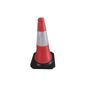 Cones de trabalho estrada 50cm tráfego segurança pe tráfego cone