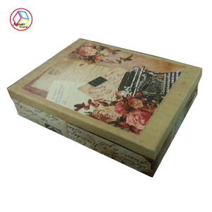 Retro Lip-Open <span class=keywords><strong>Box</strong></span> Rose Pattern Thời Trung Cổ Màu Hoa Logo In Hộp Quà Tặng Sinh Nhật Cho Nước Hoa Món Quà Nhỏ Giấy - Product Image 2