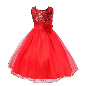 B4258 платья для девочек, бальное платье, одежда для девочек, детское летнее праздничное платье принцессы на Рождество для детей