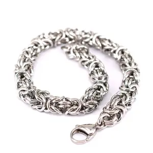 Byzantin Chainmaille Bracelet Anneaux En Acier Inoxydable Style Byzantin-7 12 Chaîne Maille Courrier Bracelet En Acier