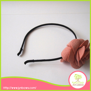 <span class=keywords><strong>rosa</strong></span> e viola raso e tessuto boutique floreale fascia per i bambini - Product Image 3