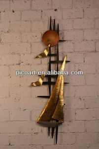 La decoración del <span class=keywords><strong>restaurante</strong></span>, de hierro de dibujos animados abstracta escultura de pared - Product Image 1