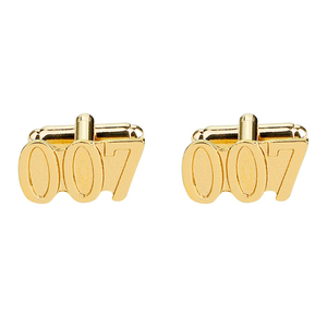 Promotion Fashion Novelty Design Figures <strong>007</strong> <strong>Gold</strong> Color Custom <strong>Cufflinks</strong> for Men - Product Image 1