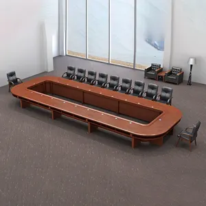 Table de conférence en bois pour salle de réunion de bureau promotionnelle - Product Image 1