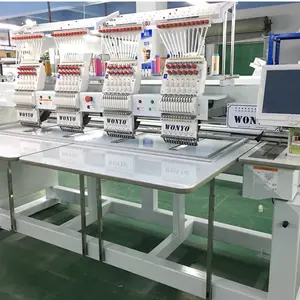 multi needle high speed 4 head embroidery machine with big picture and cap tshirt embroidery