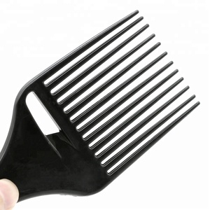 Peigne à dents larges en carbone pour coiffure, accessoires de coiffure, peigne <span class=keywords><strong>afro</strong></span> en plastique pour coiffeurs - Product Image 5