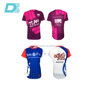 Entrega rápida diseño personalizado impresión sublimada 140 Gsm tela poliéster camiseta de los hombres - Product Image 6