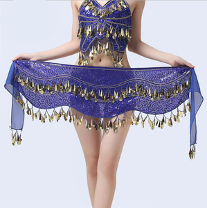Chaîne de jupe de taille à paillettes ondulées élégantes à deux rangs pour la danse du <span class=keywords><strong>ventre</strong></span> - Product Image 4