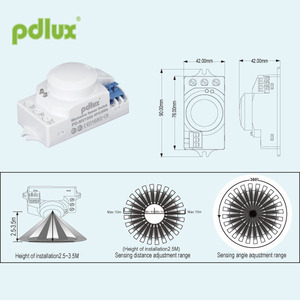 Pdlux PD-MV1005 12v בתדר גבוה חיישן מיקרוגל תדר אור תנועה & גלאי מיקום - Product Image 3