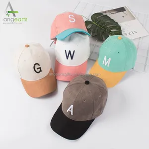 Gorra de béisbol de ante personalizada, dos tonos, snapback, varios tipos de gorras