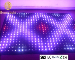 Telón de fondo LED DJ iluminación P12 3*4 m RGB visión tela cortina de la visión del LED - Product Image 2
