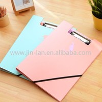 Carpeta de archivos de cartón de papel tamaño A4 suministros escolares personalizados con clip de metal