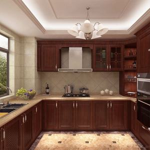 Luxury High Gloss Custom ไม้เวียดนามครัวตู้หินอ่อนสำหรับขาย - Product Image 6