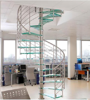 Marche en spirale, mobilier de maison moderne, escalier en fer forgé, spirale, d'intérieur