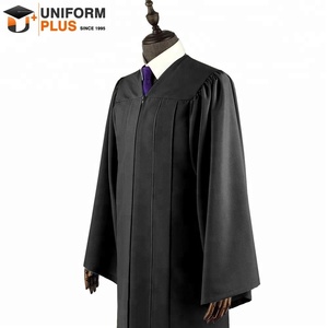 Campione di abito da diploma di scuola superiore nero di alta qualità, Robe De <span class=keywords><strong>laurea</strong></span> e <span class=keywords><strong>Toga</strong></span> di <span class=keywords><strong>laurea</strong></span> - Product Image 4