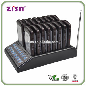 Zisa restaurante wireless sistema de llamada del camarero, delgado localizador de llamadas - Product Image 5