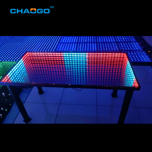 Điều Khiển Từ Xa Hiệu Ứng Đường Hầm 3d Hiện Đại Bàn Cà Phê Được Chiếu Sáng Rgb Màu <span class=keywords><strong>Led</strong></span> Light Up Infinity Mirror Nhà Hàng Bàn Ăn - Product Image 4