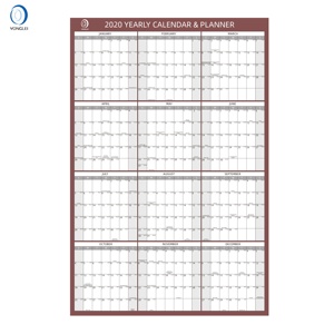 022-1B1 ламинированные двухсторонняя печать больших размеров настенных календарей на большим календарем настенный календарь - Product Image 6