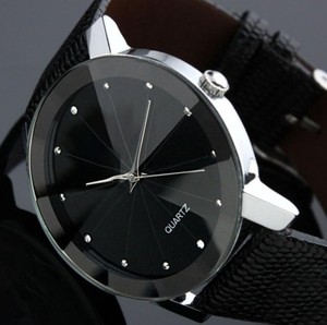 Reloj deportivo de cuarzo para hombre, pulsera de cuero con esfera de acero inoxidable, de lujo - Product Image 4