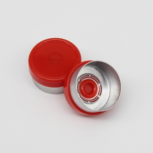 13mm Red Medical Aluminum and Plastic <strong>Flip</strong> Seal <strong>Cover</strong> for Glass Vial - Product Image 2