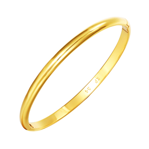 Xuping Gelang Desain Klasik 4Mm Wanita, Gelang Perhiasan Emas Paduan Tembaga Elegan Trendi untuk Wanita