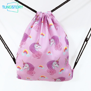 Gros Cadeau Promotionnel Personnalisé Dessin Animé Impression Cosmétiques Et Sacs Un Ensemble Polyester Sac À Cordon Sac À - Product Image 6