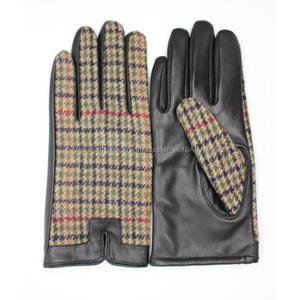 2016-2017 Otoño de Cuero Mujeres Del Vestido con el Cheque y Tela de pata de <span class=keywords><strong>Gallo</strong></span> - Product Image 1