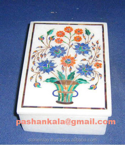 White <b>Marble</b> Fashion Inlay Box - Product Image 1