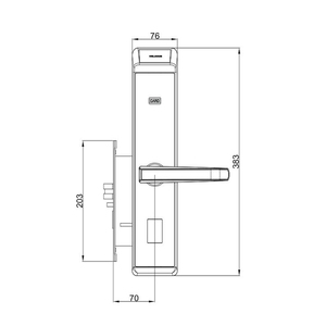 Personalizable control remoto sin llave tarjeta del <span class=keywords><strong>RF</strong></span> del hotel habitación seguro bloqueo codificador - Product Image 6