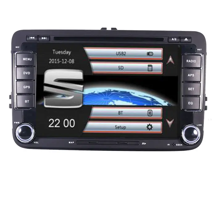 7 Zoll Touchscreen Auto DVD-Player für Seat Leon Altea Toledo Mit 3G BT Radio RDS USB SD Lenkung Whee Control Kostenlose Karte