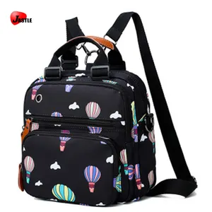 Multifunktions-Heißluftballon-Design mit PU-Griff Freizeit Travel Baby Windel Rucksack Tasche für Männer & Frauen
