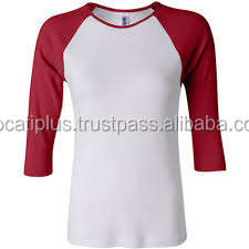 Camisetas de manga raglán 3/4 OEM de talla grande para mujer con bordado de plumas y botones - Product Image 2