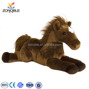 Usine de Yiwu, fabrication sur mesure OEM ODM, vente en gros de jouets en peluche cheval, poupée en peluche cheval réaliste, animal en peluche doux, poney pour enfants - Product Image 1