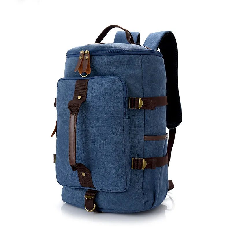 Convertible Carry on Canvas Shoulder Back Pack Duffle Bag Backpack Carton Customized ODM DAY Backpack 30 - 40L 210D Polyester