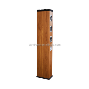 Samtronic 2.1CH Home Theatre System Tower Speaker with Phone Holder SM-T1200W Wooden Color Floor <strong>Stand</strong> Speaker <strong>Soundbar</strong> - Product Image 1