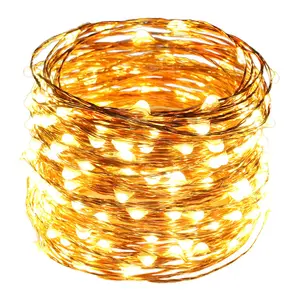 Luci a Filo di Rame LED <span class=keywords><strong>USB</strong></span> da 10m 20M, Luci Decorative Natalizie Scintillanti per Esterni, Ghirlanda Luminosa per Feste e Matrimoni - Product Image 1