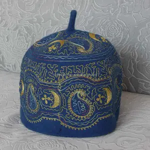 muslim wool embroidery prayer cap muslim mens prayer caps