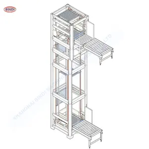 Tự động Carton Liên Tục Nâng Thẳng Đứng Hệ Thống Băng Tải