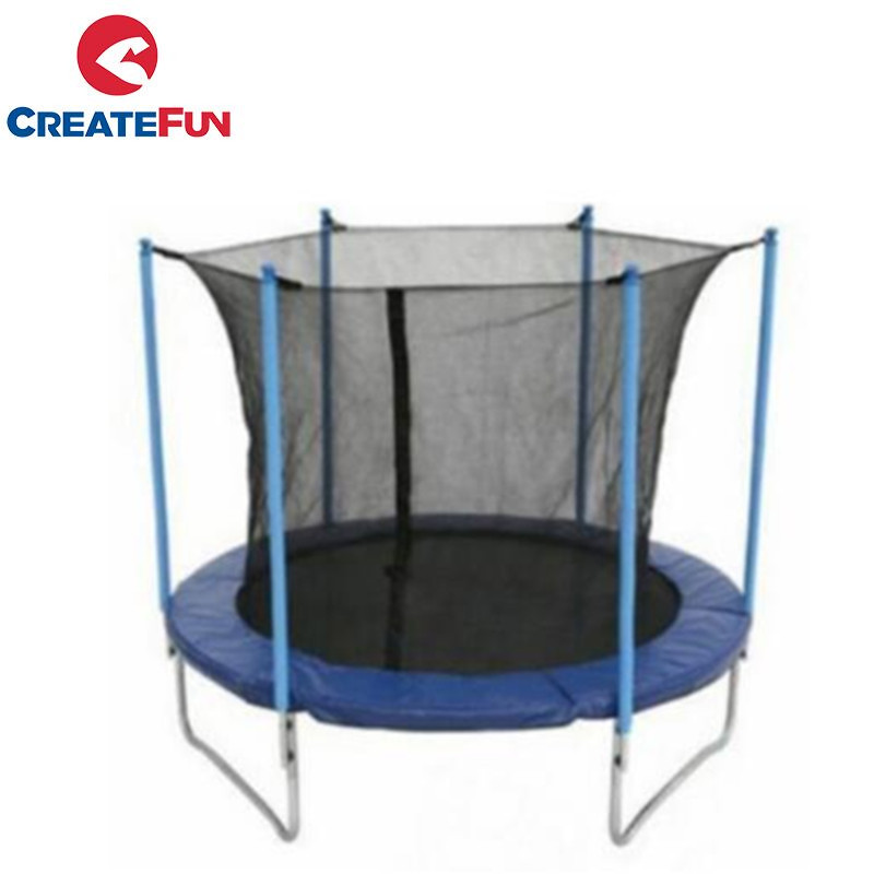 CreateFun Hot Sale Outdoor Kids 6FT Trampoline with Safety Enclosure Net Christmas Gifts for Boys and Girls-E-Commerce