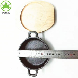 Assiette à dîner BBQ <span class=keywords><strong>en</strong></span> <span class=keywords><strong>fonte</strong></span> noire classique <span class=keywords><strong>cuisson</strong></span> à <span class=keywords><strong>induction</strong></span> à gaz chaud Compatible casserole <span class=keywords><strong>de</strong></span> torréfaction pré-assaisonnée <span class=keywords><strong>pour</strong></span> la <span class=keywords><strong>cuisson</strong></span> - Product Image 6