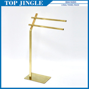 <b>Bathroom</b> Foldable 2 <b>Rail</b> <b>Towel</b> Rack - Product Image 3