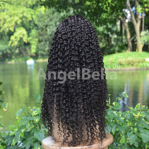 Aspecto Natural africano pelo pelucas trenzadas, rizado peluca delantera del cordón para las afroamericanas pelucas - Product Image 4